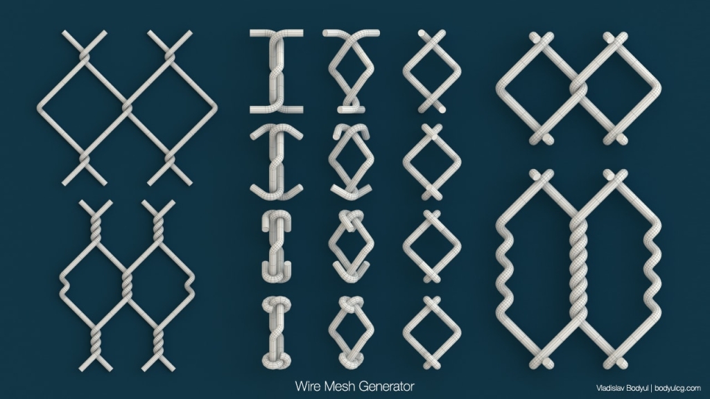 Wire Mesh Generator – Procedural Chain-Link Wire Mesh for 3ds Max ...